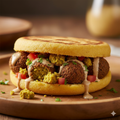Falafel sandwich (Farine de maïs )